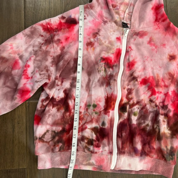 Dazy 100% Cotton Zip Up Tie Dye Hoodie - Picture 8 of 11